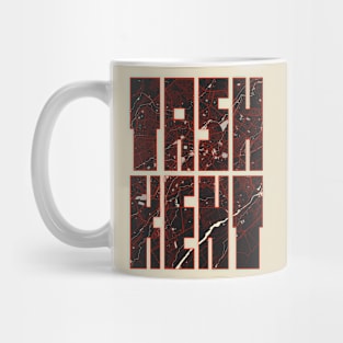 Tashkent, Uzbekistan City Map Typography - Vector Mug